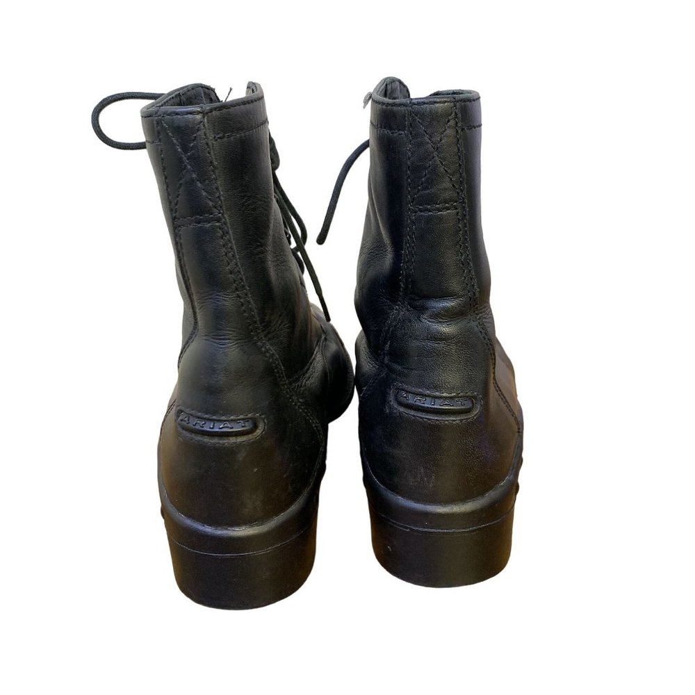 *Ariat Black Lace Up Ankle Booties Size 7.5 - Picture 3 of 4